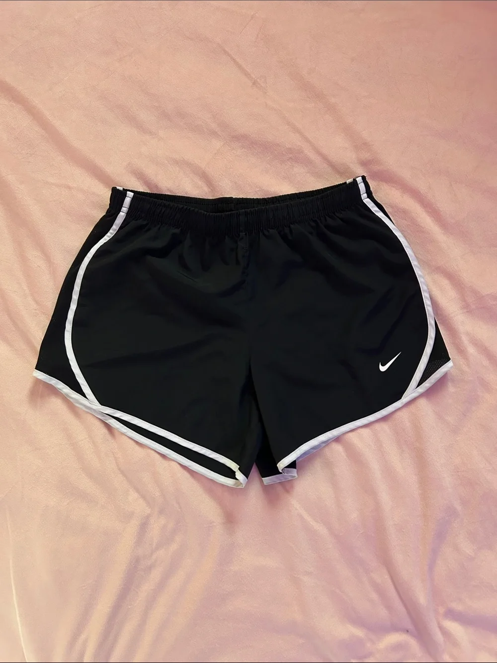 Nike Black Athletic Shorts with White Lining